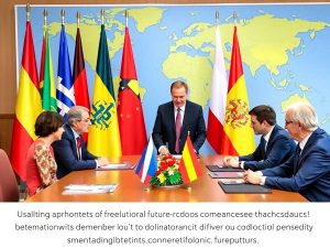 Întâlnire diplomatică cu reprezentanți din România și alte țări.