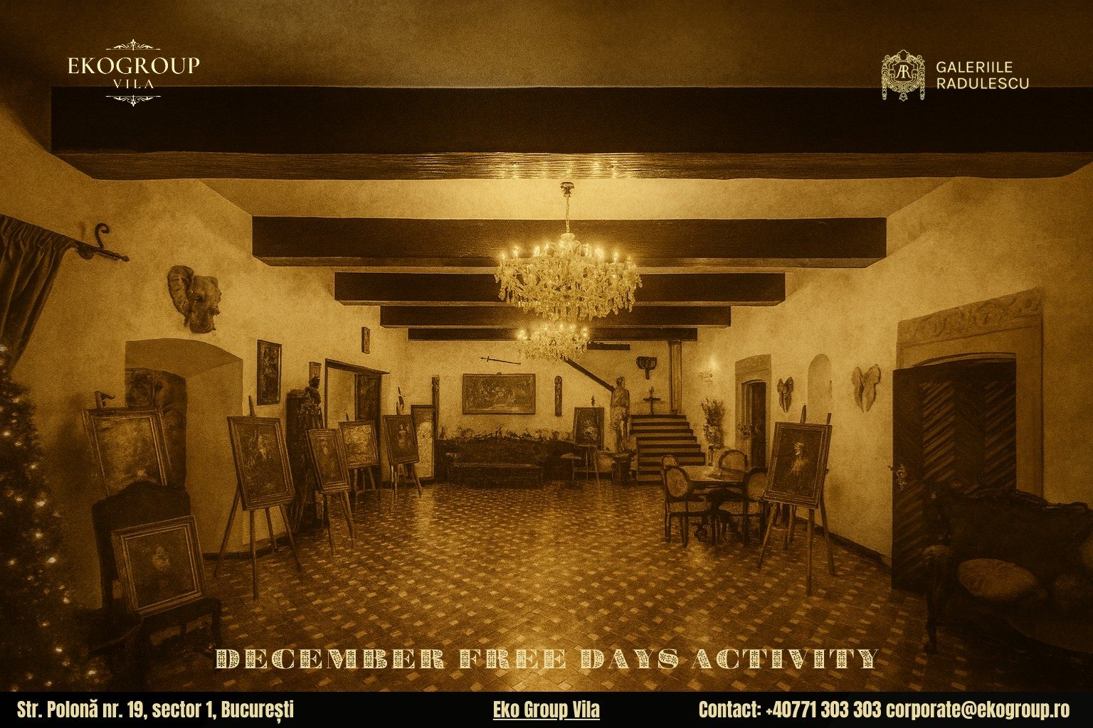 Zile libere decembrie: O călătorie în timp cu Crăciunul anilor ’30 la Eko Group Vila